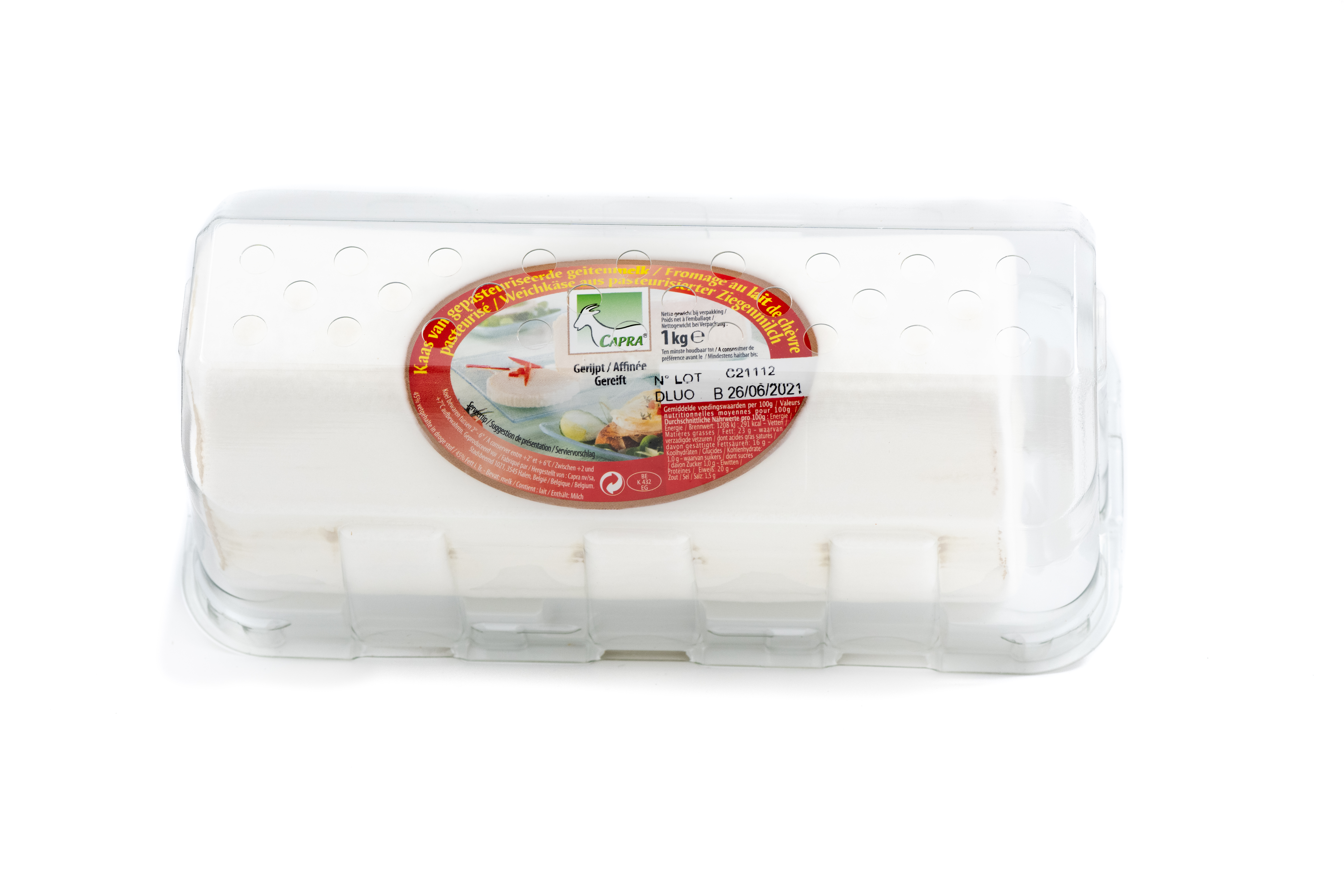 Ripened goat cheese log 1kg