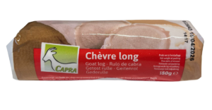 Ripened goat cheese log
